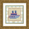thumbnail image 1 of Zarris, Chariklia 20x20 Gold Ornate Wood Framed with Double Matting Museum Art Print Titled - EJs Steamship, 1 of 4