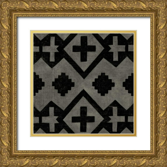 Zarris, Chariklia 20x20 Gold Ornate Wood Framed with Double Matting Museum Art Print Titled - Midnight Journey I