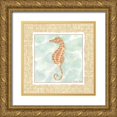 thumbnail image 1 of Zarris, Chariklia 20x20 Gold Ornate Wood Framed with Double Matting Museum Art Print Titled - Ocean Seahorse, 1 of 4