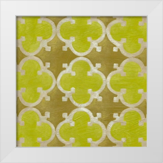 Zarris, Chariklia 20x20 White Modern Wood Framed Museum Art Print Titled - Brilliant Symmetry VII