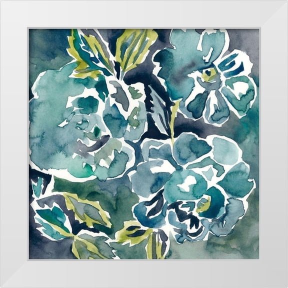 Zarris, Chariklia 20x20 White Modern Wood Framed Museum Art Print Titled - Danube II