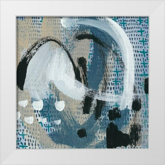 Zarris, Chariklia 20x20 White Modern Wood Framed Museum Art Print Titled - Dwellings III