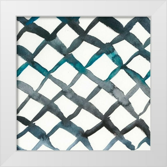 Zarris, Chariklia 20x20 White Modern Wood Framed Museum Art Print Titled - La Mer VI