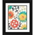thumbnail image 1 of Zarris, Chariklia 20x24 Black Ornate Wood Framed with Double Matting Museum Art Print Titled - Batik Suzani II, 1 of 4