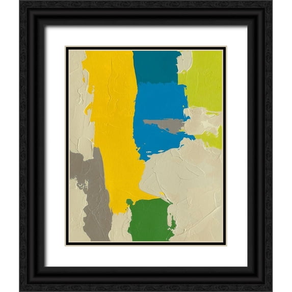 Zarris, Chariklia 20x24 Black Ornate Wood Framed with Double Matting Museum Art Print Titled - Random Logic IV