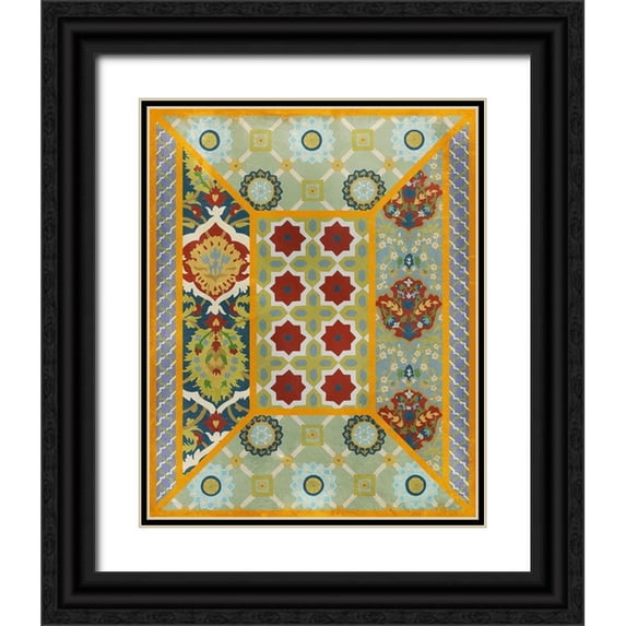 Zarris, Chariklia 20x24 Black Ornate Wood Framed with Double Matting Museum Art Print Titled - Wallpaper Collage III