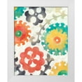 thumbnail image 1 of Zarris, Chariklia 20x24 White Modern Wood Framed Museum Art Print Titled - Batik Suzani II, 1 of 4