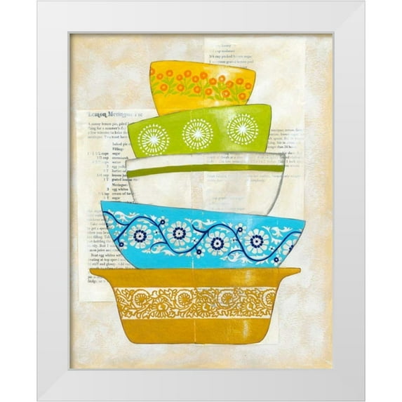 Zarris, Chariklia 20x24 White Modern Wood Framed Museum Art Print Titled - Retro Ware IV