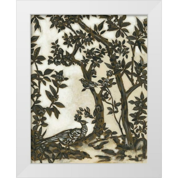 Zarris, Chariklia 20x24 White Modern Wood Framed Museum Art Print Titled - Teahouse Chinoiserie I