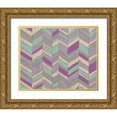 thumbnail image 1 of Zarris, Chariklia 24x20 Gold Ornate Wood Framed with Double Matting Museum Art Print Titled - Modern Chevron IV, 1 of 4