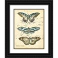 thumbnail image 1 of Zarris, Chariklia 25x32 Black Ornate Wood Framed with Double Matting Museum Art Print Titled - Custom Butterfly Ephemera I (GC), 1 of 4