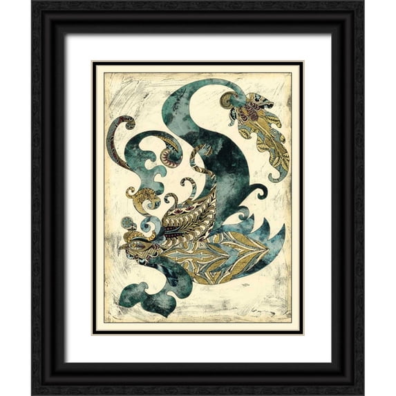 Zarris, Chariklia 25x32 Black Ornate Wood Framed with Double Matting Museum Art Print Titled - Royal Phoenix