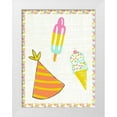 thumbnail image 1 of Zarris, Chariklia 25x32 White Modern Wood Framed Museum Art Print Titled - Pop Party II, 1 of 4