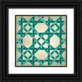 thumbnail image 1 of Zarris, Chariklia 26x26 Black Ornate Wood Framed with Double Matting Museum Art Print Titled - Woven Symmetry VI, 1 of 4
