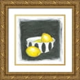 thumbnail image 1 of Zarris, Chariklia 26x26 Gold Ornate Wood Framed with Double Matting Museum Art Print Titled - Lemons in Bowl, 1 of 4