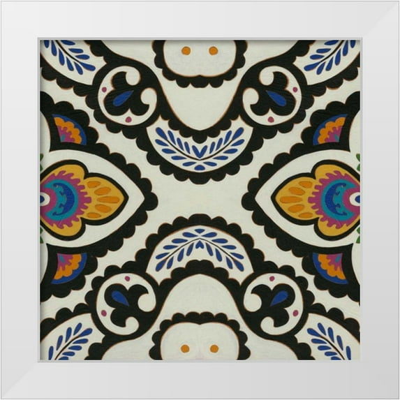 Zarris, Chariklia 26x26 White Modern Wood Framed Museum Art Print Titled - Calliope Compliment II