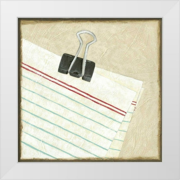 Zarris, Chariklia 26x26 White Modern Wood Framed Museum Art Print Titled - Classic Office VII