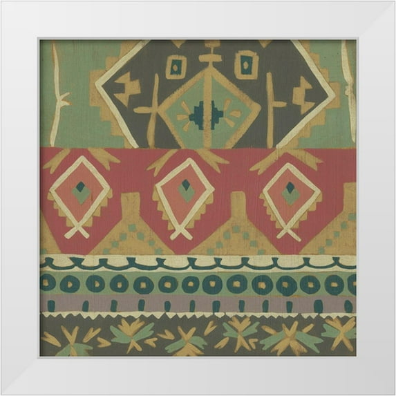 Zarris, Chariklia 26x26 White Modern Wood Framed Museum Art Print Titled - Dakota IV