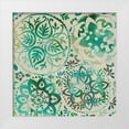 thumbnail image 1 of Zarris, Chariklia 26x26 White Modern Wood Framed Museum Art Print Titled - Moss Medallions I, 1 of 4