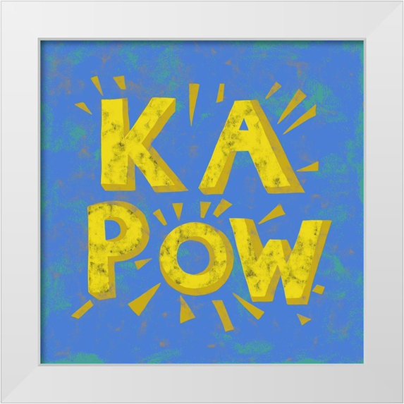 Zarris, Chariklia 26x26 White Modern Wood Framed Museum Art Print Titled - Shout II