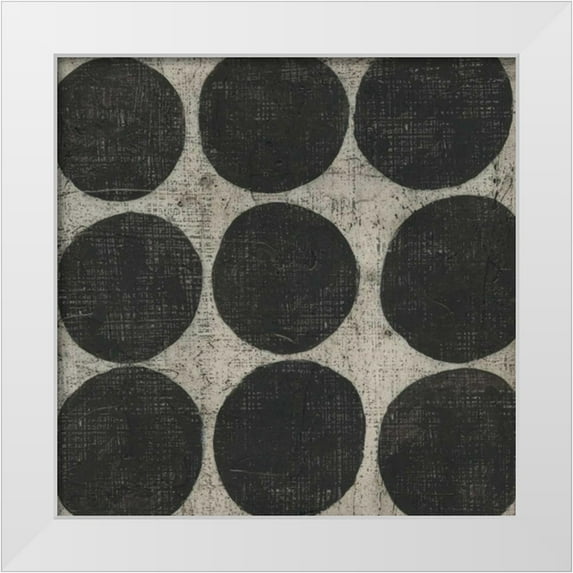 Zarris, Chariklia 26x26 White Modern Wood Framed Museum Art Print Titled - Stone III