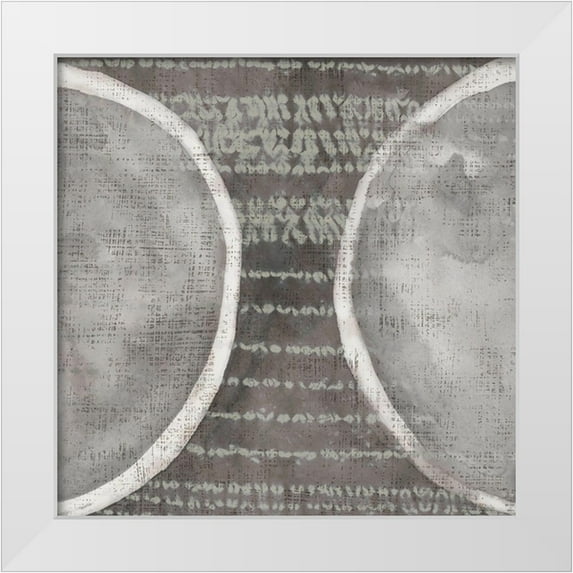 Zarris, Chariklia 26x26 White Modern Wood Framed Museum Art Print Titled - Stoneworks VI