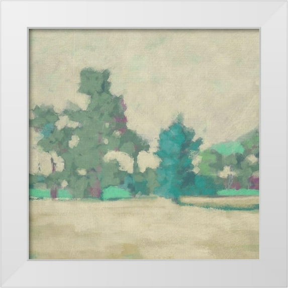 Zarris, Chariklia 26x26 White Modern Wood Framed Museum Art Print Titled - Surround Scape I