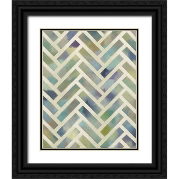 Zarris, Chariklia 26x32 Black Ornate Wood Framed with Double Matting Museum Art Print Titled - Random Symmetry III