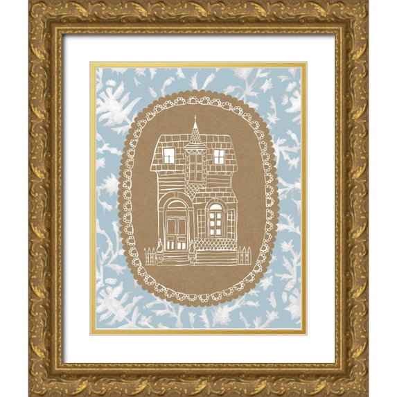 Zarris, Chariklia 26x32 Gold Ornate Wood Framed with Double Matting Museum Art Print Titled - Averys Dollhouse IV