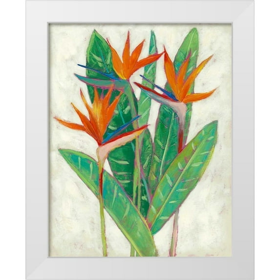 Zarris, Chariklia 26x32 White Modern Wood Framed Museum Art Print Titled - Paradise Vacation II