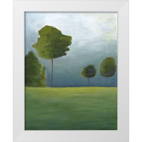 Zarris, Chariklia 26x32 White Modern Wood Framed Museum Art Print Titled - Twilight II