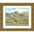 thumbnail image 1 of Zarris, Chariklia 32x25 Gold Ornate Wood Framed with Double Matting Museum Art Print Titled - Mini Western Vista V, 1 of 4