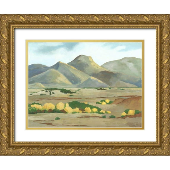 Zarris, Chariklia 32x25 Gold Ornate Wood Framed with Double Matting Museum Art Print Titled - Mini Western Vista V