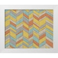 thumbnail image 1 of Zarris, Chariklia 32x26 White Modern Wood Framed Museum Art Print Titled - Modern Chevron III, 1 of 4