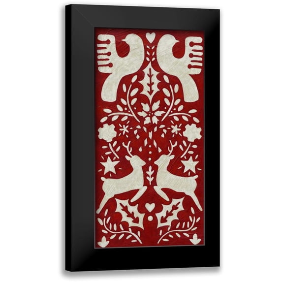 Zarris, Chariklia 9x14 Black Modern Framed Museum Art Print Titled - Christmas Joy I