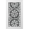thumbnail image 1 of Zarris, Chariklia 9x14 White Modern Wood Framed Museum Art Print Titled - BandW Arabesque Panels IV, 1 of 4
