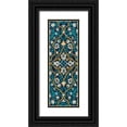 thumbnail image 1 of Zarris, Chariklia 9x18 Black Ornate Wood Framed with Double Matting Museum Art Print Titled - Cobalt Tapestry I, 1 of 4
