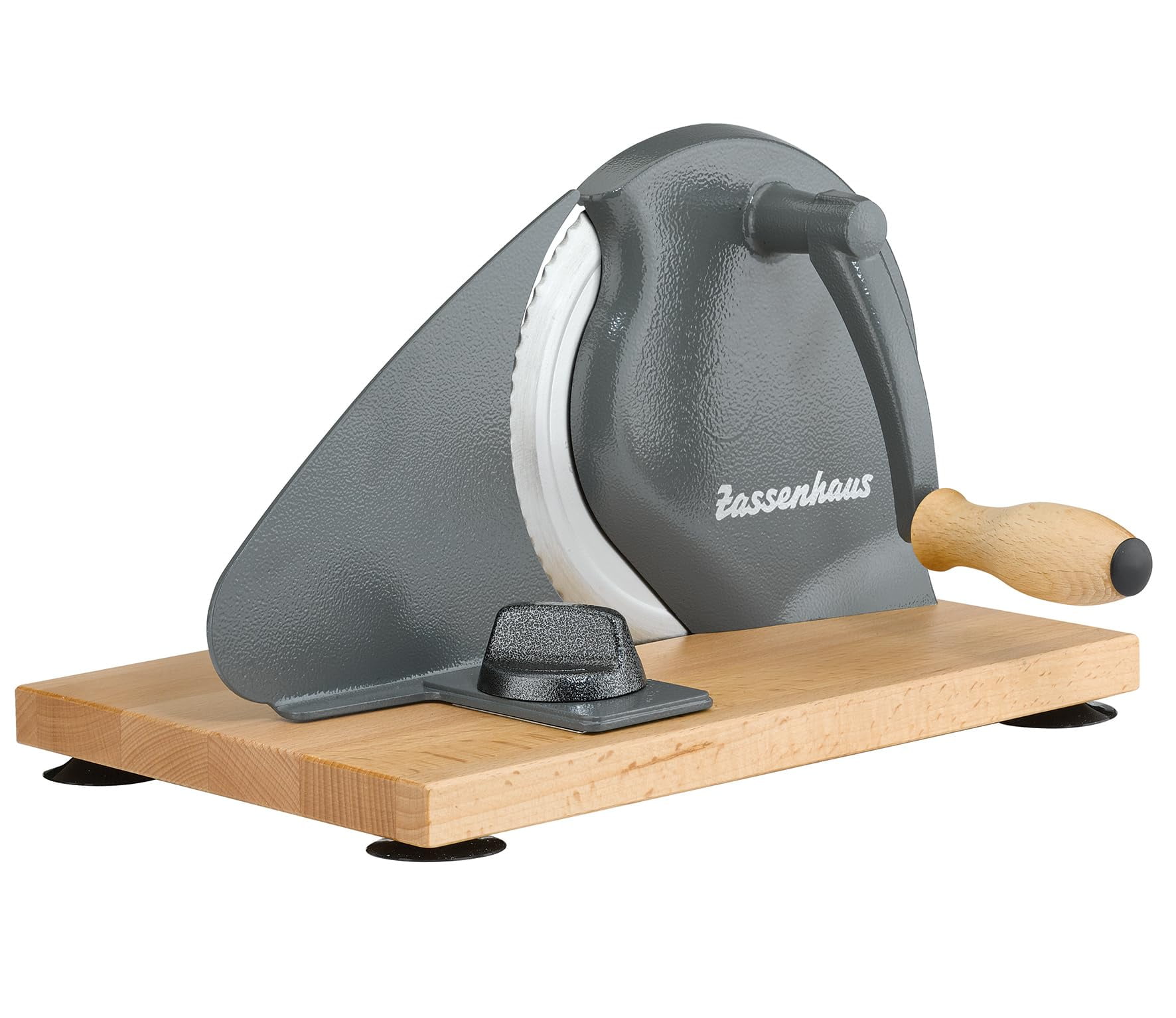 Zassenhaus Adjustable Manual Bread Slicer - Home Use, Wood Base with ...