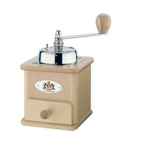 Zassenhaus Brasilia Coffee Mill, Beechwood Manual Coffee Bean Grinder, Traditional Hand Crank Coffee Mill,Natural/Chrome