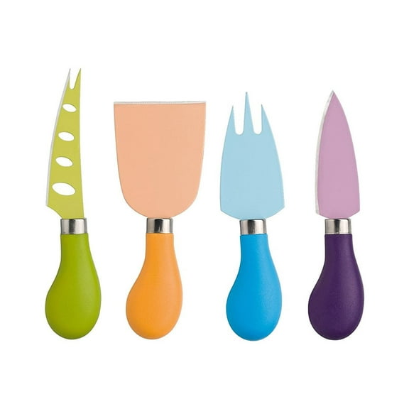 Zassenhaus Easy Cut Cheese Knife Set, 4 Pieces, Assorted Colors