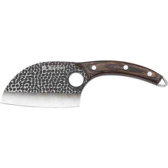Zassenhaus Keeper Chefs Knife Handmade Steel Blade 9.8 Inch with Leather Sheath