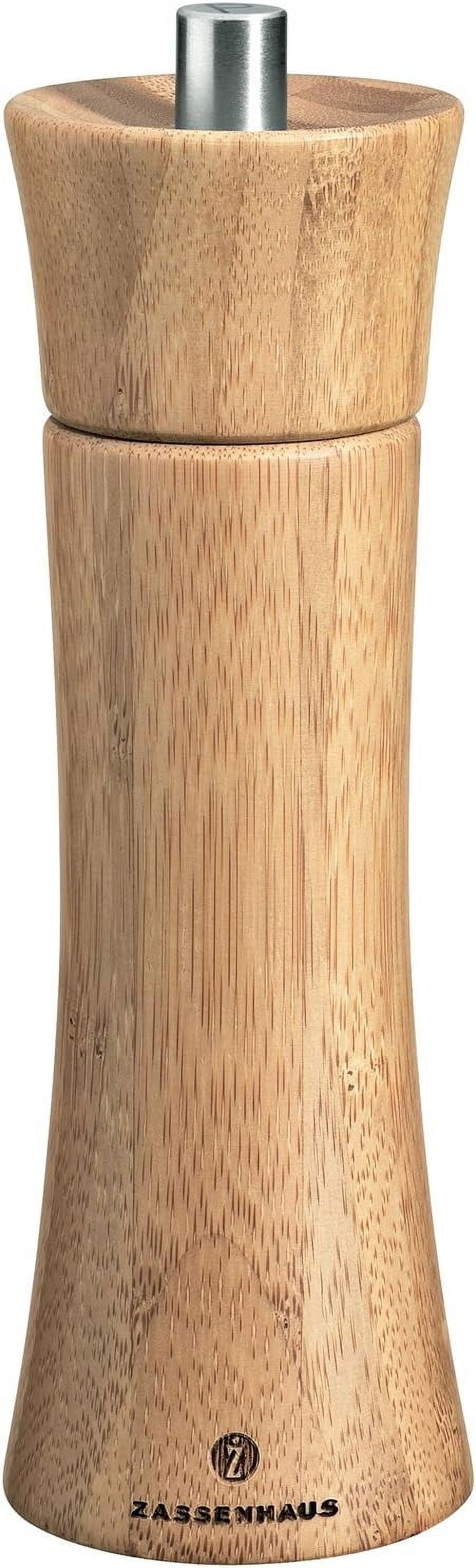 Zassenhaus Frankfurt Pepper Grinder 7 Inch Bamboo Stainless Steel