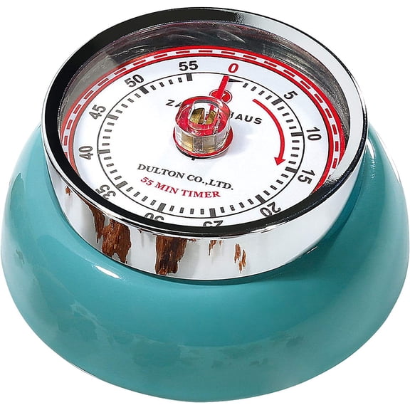 Zassenhaus Magnetic Retro 60 Minute Kitchen Timer, 2.75-Inch
