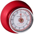 thumbnail image 1 of Zassenhaus Magnetic Retro Kitchen Timer, Classic Mechanical Cooking Timer (Red), 1 of 5