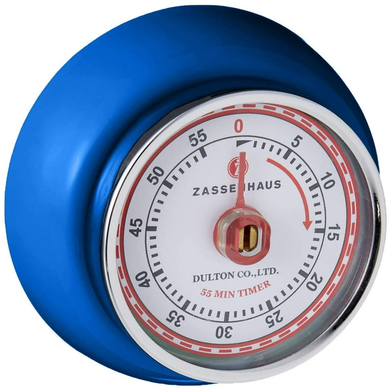 Zassenhaus Magnetic Retro Kitchen Timer, Classic Mechanical