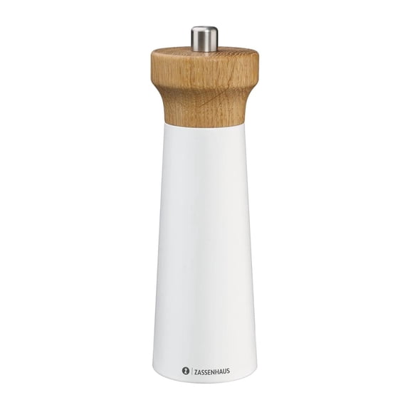 Zassenhaus Westerland Salt Mill Oak Wood with Ceramic Grinder 7 In