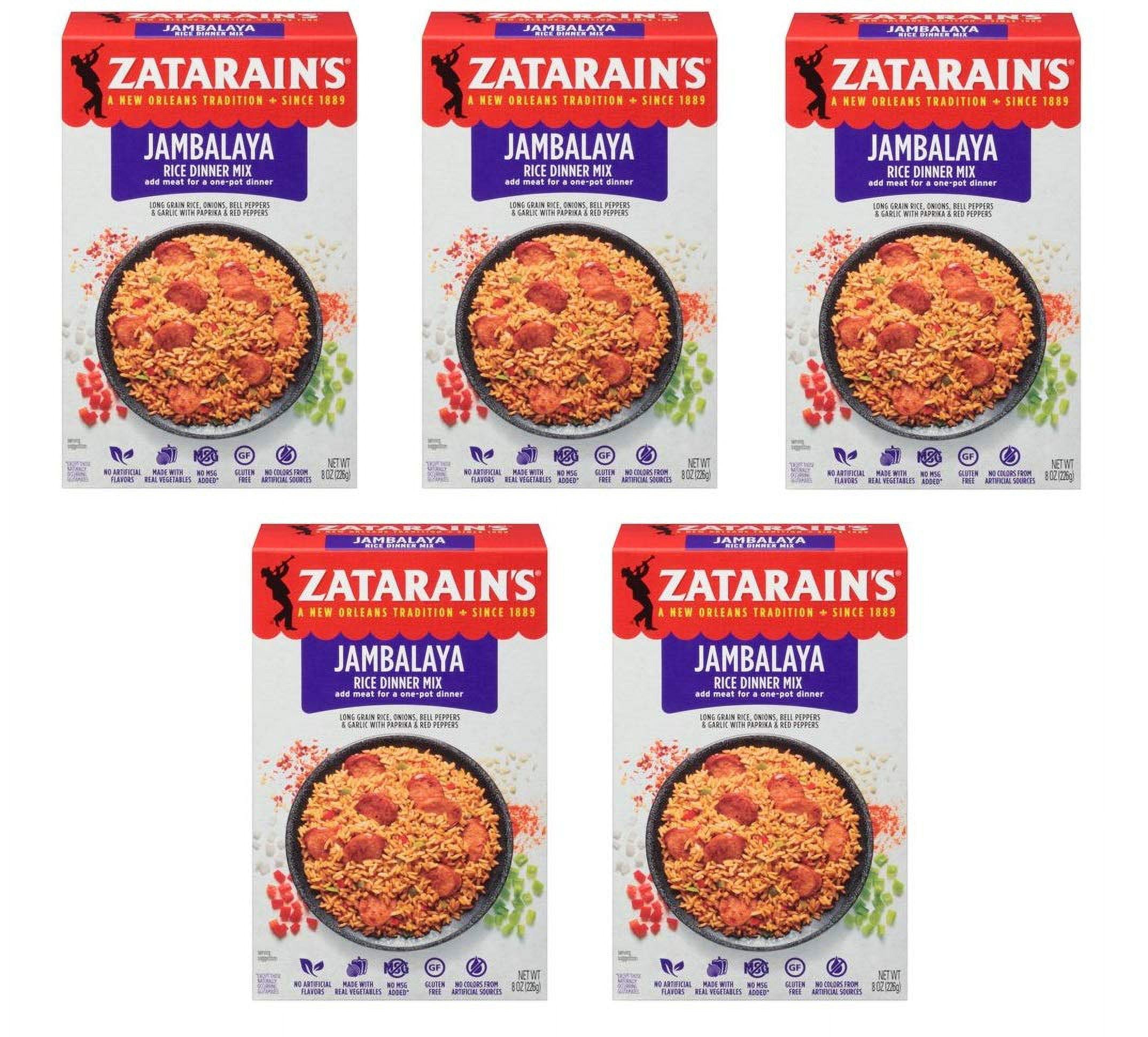 Zatarain,S New Orleans Style Mixes, Jambalaya, 8 Oz (Pack Of 5