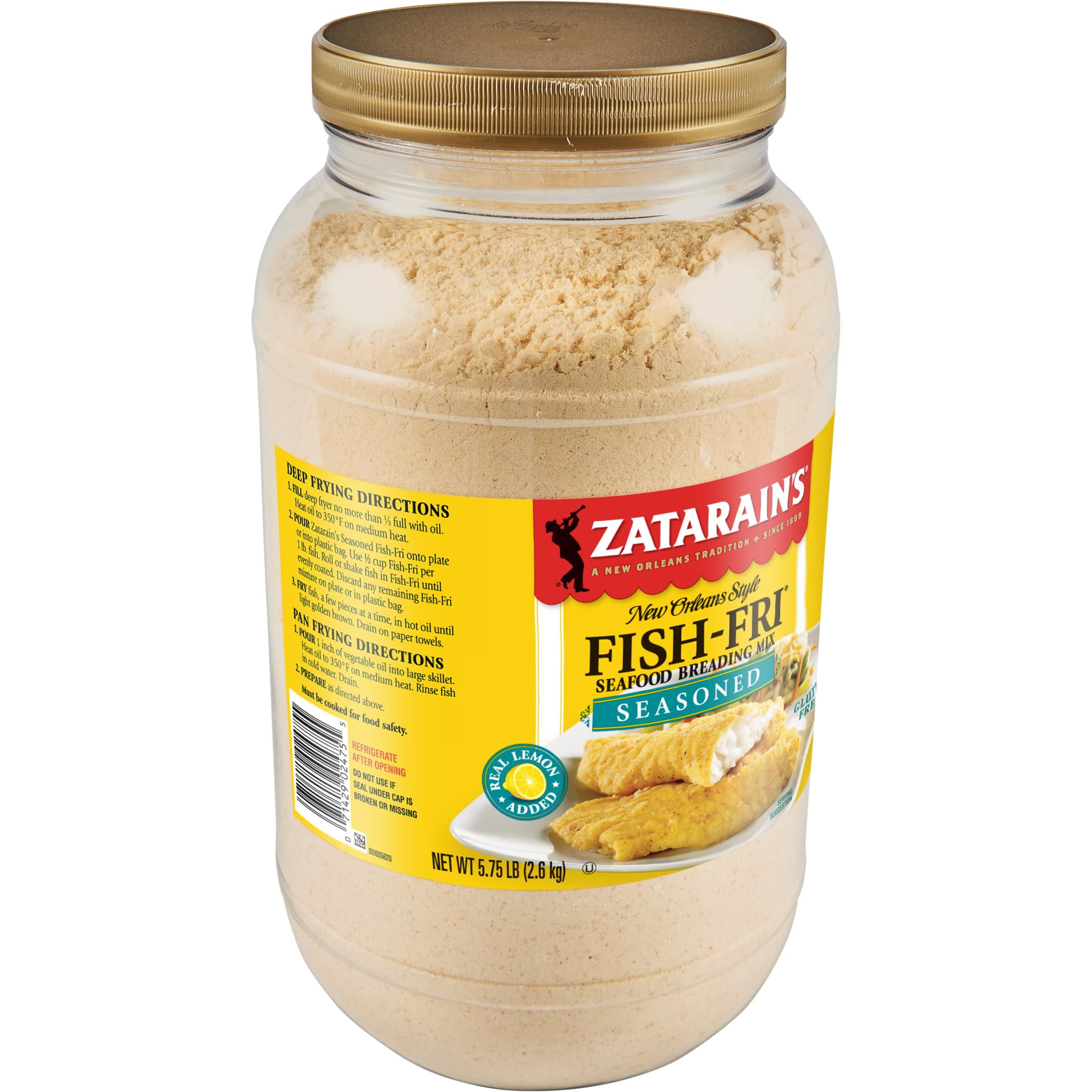 Zatarain,S Seasoned Fish Fri Seafood Breading Mix, 5.75 Lb