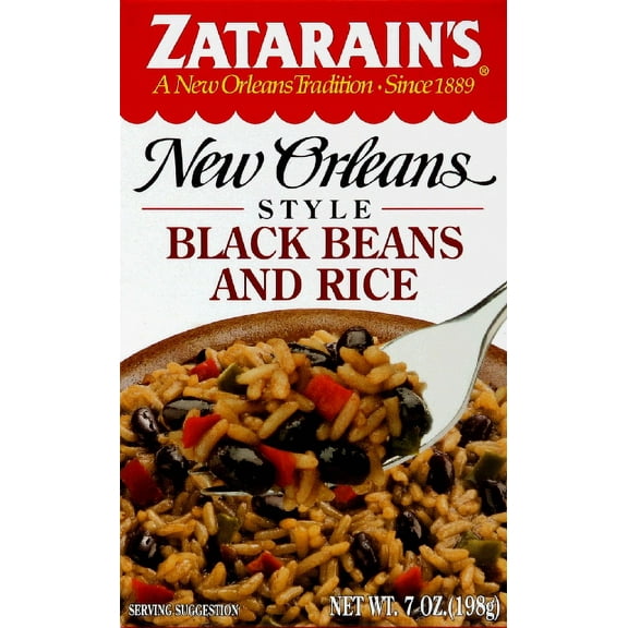 Zatarain's Black Beans & Rice Rice Dinner Mix, 7 Oz (Pack of 12)