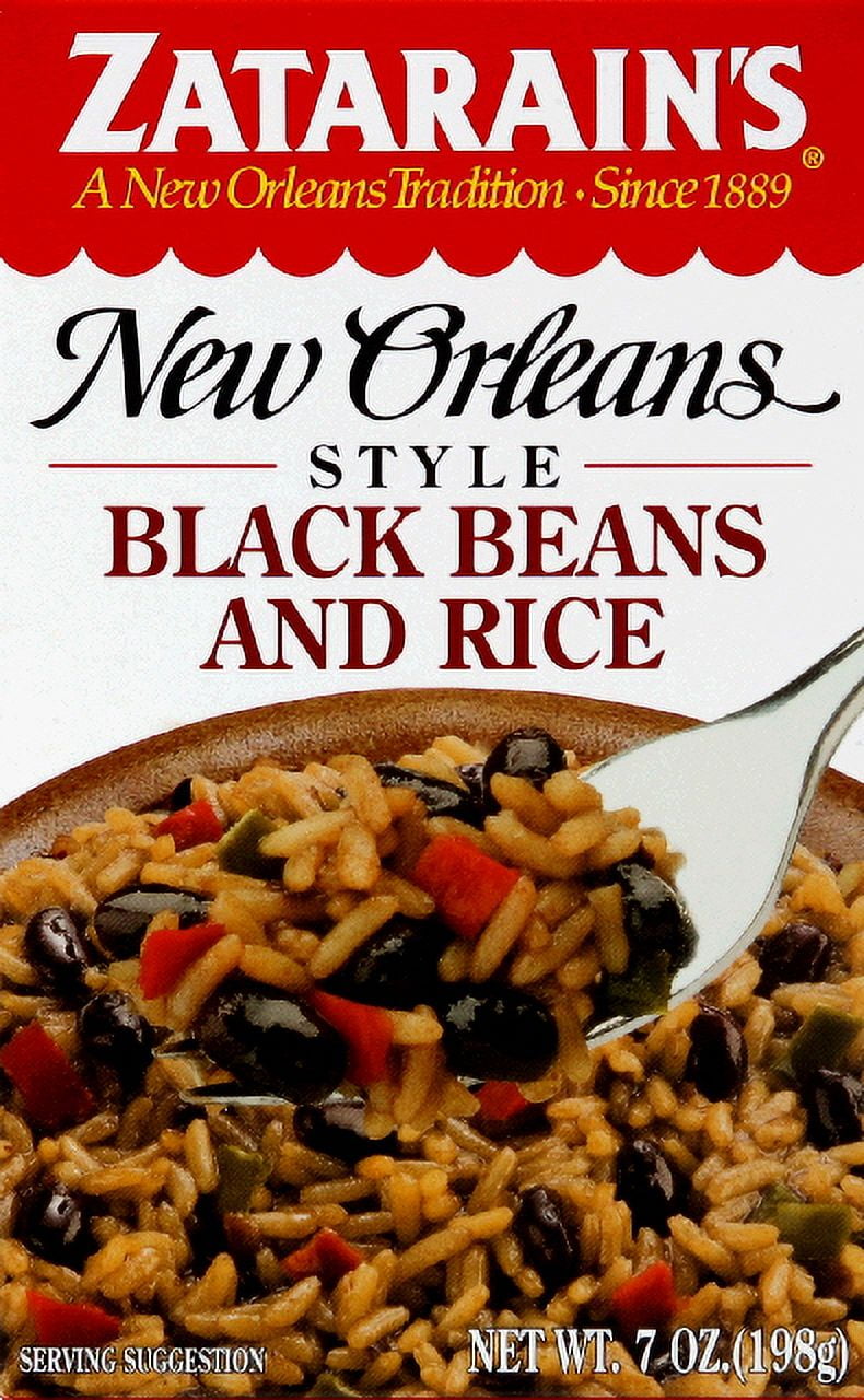 Zatarain's Black Beans & Rice Rice Dinner Mix, 7 Oz (Pack of 6)
